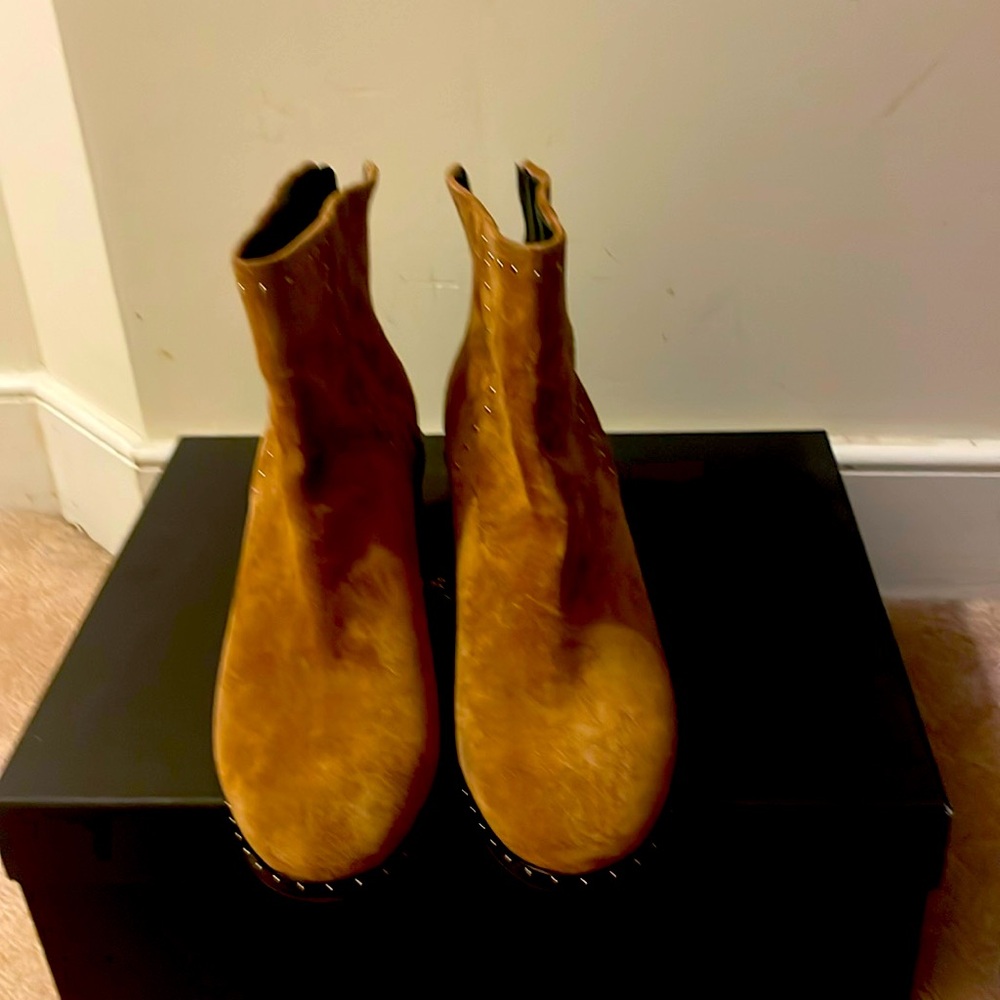 Suede booties